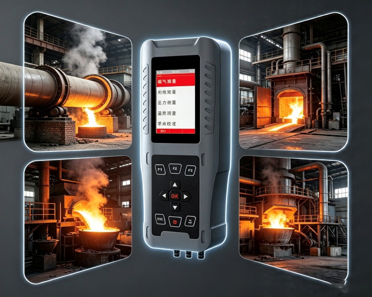 Analizzatore di gas di combustione portatile intelligente: prestazioni nelle applicazioni di trattamento termico e forni