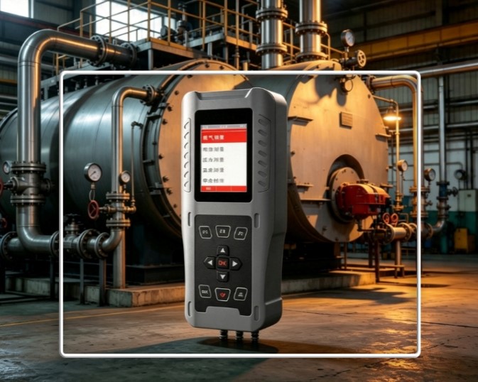Analizzatore di fumi portatile intelligente per il monitoraggio delle emissioni di caldaie industriali