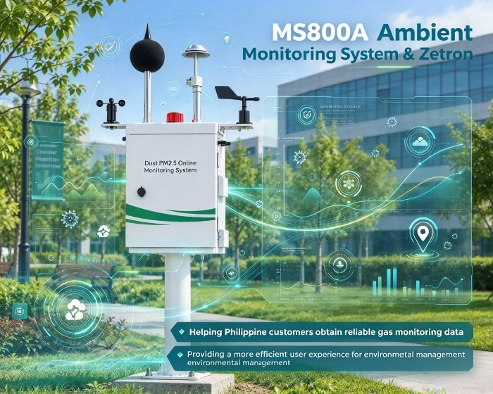 ​Il sistema di monitoraggio della qualità dell'aria Zetron MS800A è stato implementato nelle Filippine, installazione e formazione completate