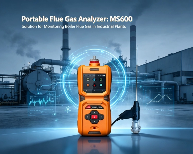 Soluzione per il Monitoraggio dei Fumi di Caldaia in Impianti Industriali | MS600-FG | Ottimizzazione della combustione basata su due dati per CO e O₂