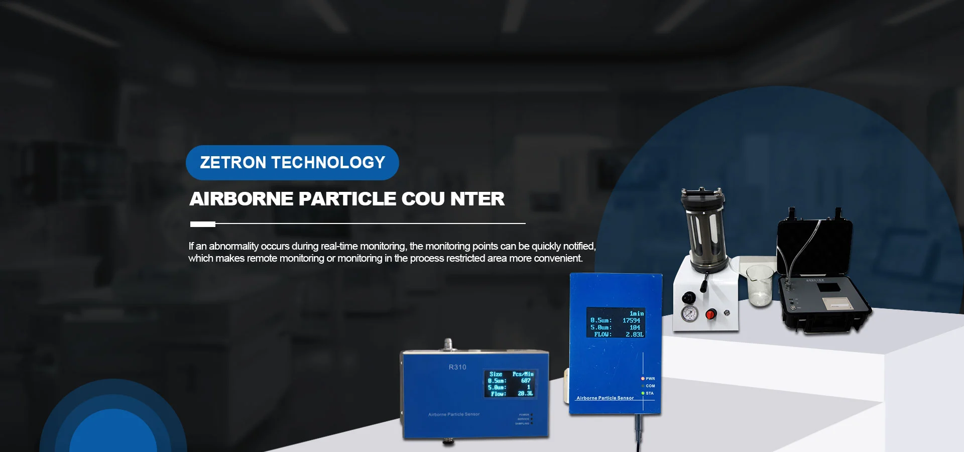 Fabbrica cinese di contatori di particelle